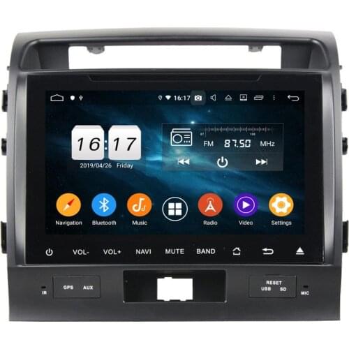 Full screen PX6 9"Android 10 Car Audio DVD Player for Toyota Land Cruiser 2008-2012 Stereo Radio GPS Bluetooth WIFI Easy Connect