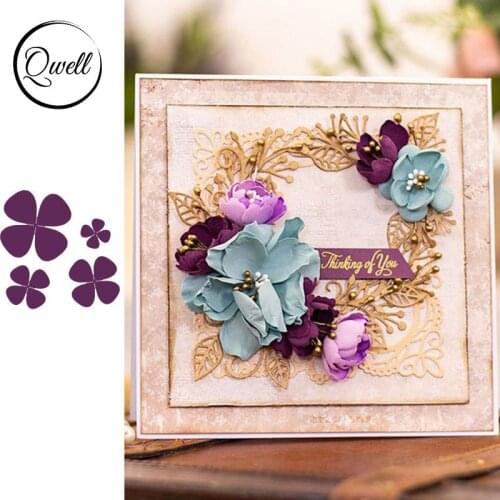 QWELL Flower Metal Cutting Dies for Scrapbooking and Card Making Paper Embossing Craft New 2019 die cuts