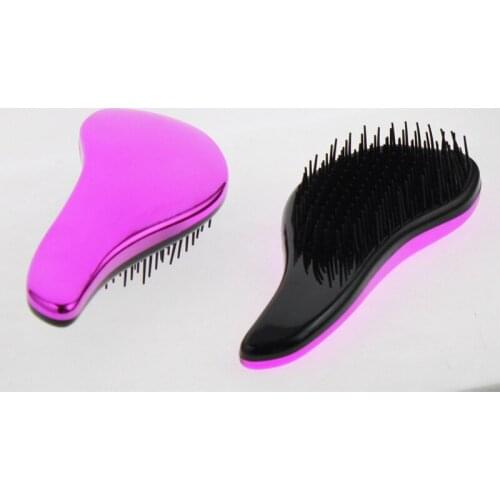 Pink Cover Hair Styling Good Men Kid Women Flat Travel Hair Comb Detangling Tangle Hair Brush