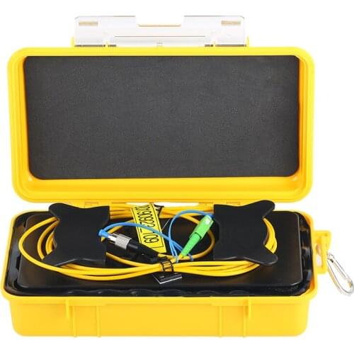SC/APC-FC/UPC Single-Mode Fiber Optic OTDR Launch Cable for 500M 1Km 2Km 1310/1550nm Dead Zone Eliminator Box