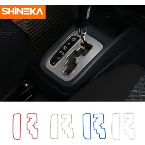 SHINEKA Car-Styling Aluminium Alloy Gear Shift Decorative Cover Ring for Suziki Jimny 2007+Car Accessories