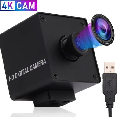No Distortion 4K USB Camera 3840x2160 Mjpeg 30fps High Speed Free Driver Mini USB Webcam Web Cam Live Video conference camera 4k