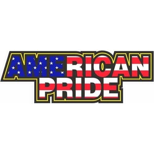 Creative 13cm x 4.4cm For USA Pride Patriot Car Stickers DIY Motorcycle Stickers Graffiti Sticker Vinyl Car Wrap Body For Car