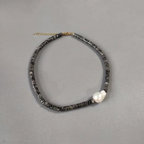 Handmade Vintage Bohemian Jewelry Asymmetrical Baroque Pearl Necklace for Woman Fashion High Quality Choker Accessories Gift