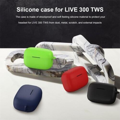 Headset Protective Case New Silicone Protective Case For LIVE 300 TWS Bluetooth Earphone Case Headset Charging Box Accessories