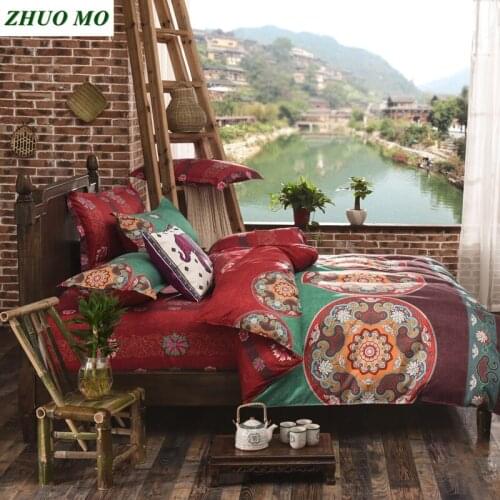 ZHUO MO Double Bed Linen