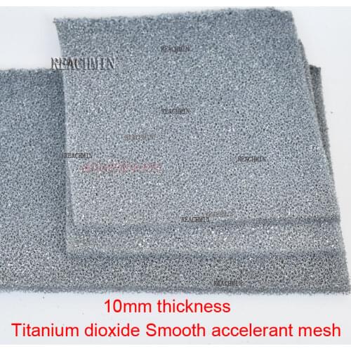 10mm Titanium dioxide Smooth accelerant mesh Titanium oxides Photocatalyst filter TiO Lightcatlyst strainer polymeric sponge