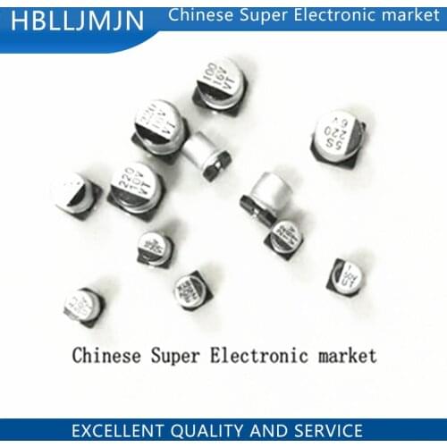 10PCS Electrolytic capacitor 50V10UF 5*5mm SMD aluminum electrolytic capacitor 10uf 50v