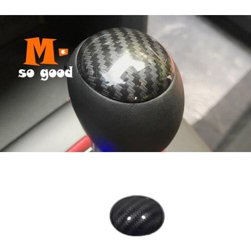 ABS Matte/Carbon Fibre 2017 18 19 2020 Car Gear Shift Lever Knob Handle Cover Trim Styling Accessories for Hyundai Kona Encino
