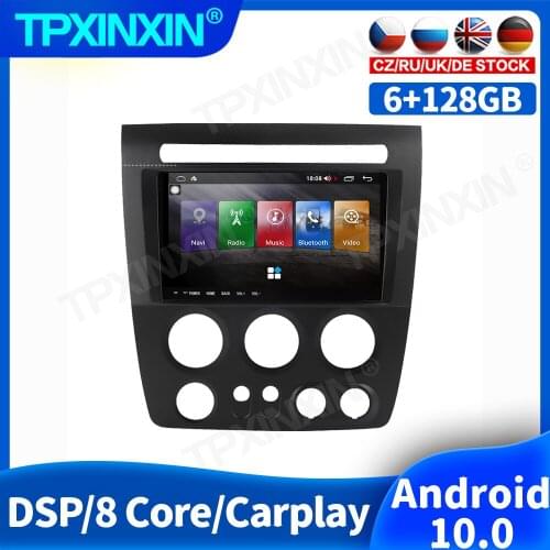 128GB Android 10.0 For Hummer H3 2005 2006 - 2009 Car Radio Accessories Multimedia Video Player Navigation GPS Auto 2din No DVD