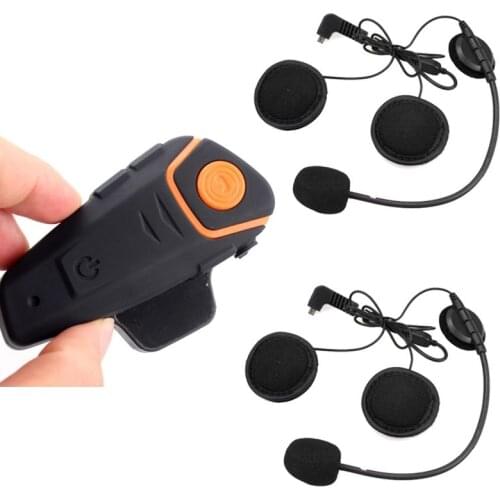 Fodsports BT-S2 Pro Motorcycle Intercom Helmet Headset Wireless Bluetooth Waterproof Interphone Intercomunicador Moto FM
