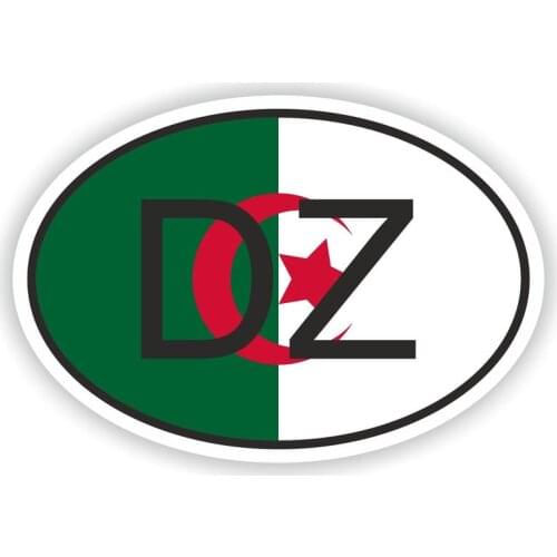 Dawasaru ALGERIA DZ AFRICA Country Code Car Sticker Waterproof Decal Laptop Truck Motorcycle Auto Accessories PVC,15cm*10cm