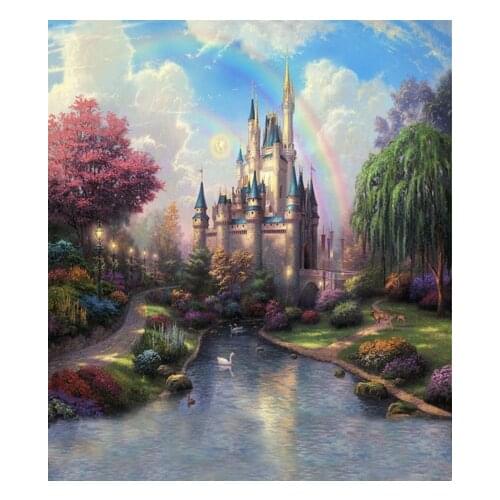 Background photography Dream Castle Cute Children Birthday Party Sparkle backdrop Custom Background for Photo Studio