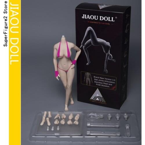 Hot Toys JIAOU DOLL JOQ-10E-BS01 JOQ-10E-WS01 1/6 Scale Female Body 09F 10E JO-Q10 For Phicen 12in Action Figure