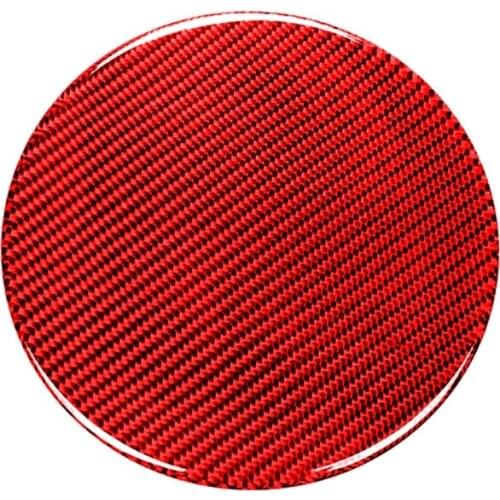 For Nissan 350Z Z33 2003-2009 Red Carbon Fiber Sticker Fuel Tank Cap Cover Trim Decorative Car Modified Accessories