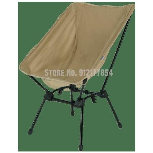 Outdoor canvas camping lightweight folding portable leisure fishing moon chair beach picnic stool