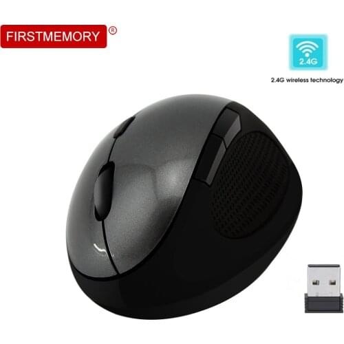 Gaming Mouse Wireless Ergonomic 6 Buttons Optical Mice Vertical Computer Mouse With USB Receiver 1600 DPI For Gamer PC Laptop