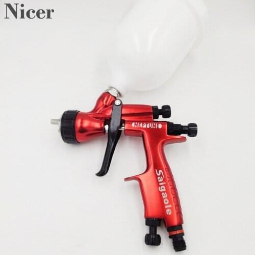 Environmental Protection Spray Gun Car Paint Sheet Metal Finish High Atomization Pot Air Spray Gun Painting Red And Blue Color