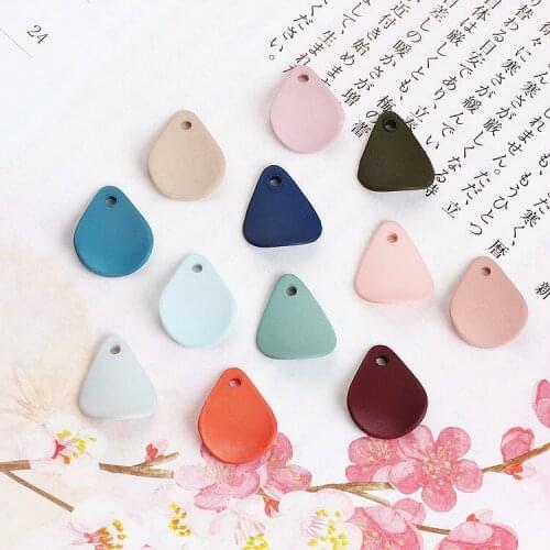 New 100pcs/lot color Spray painting Cartoon Petals shape plastic floating locket charms diy jewelry earring/bracelet pendants