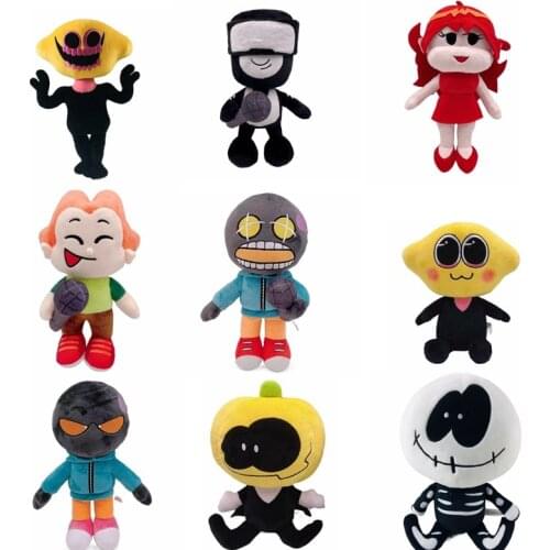 Halloween Friday Night Funkin Skid and Pump Pumpkin Friday Night Funk Plush Toys Party Childrens Gifts