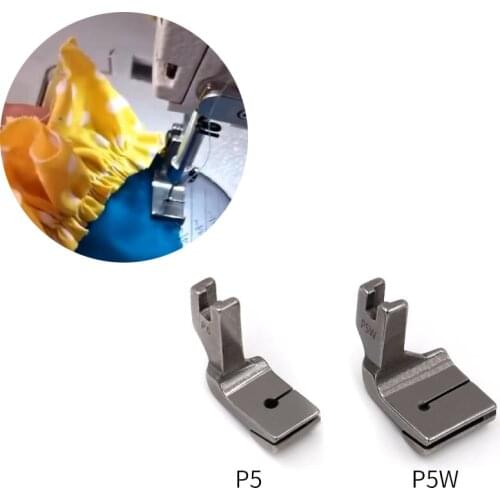 1pc Industrial Sewing Machine Accessories Pleated Presser Foot P5 P5W all-steel wide Wrinkle Presser Foot Shirring Pleated Foot