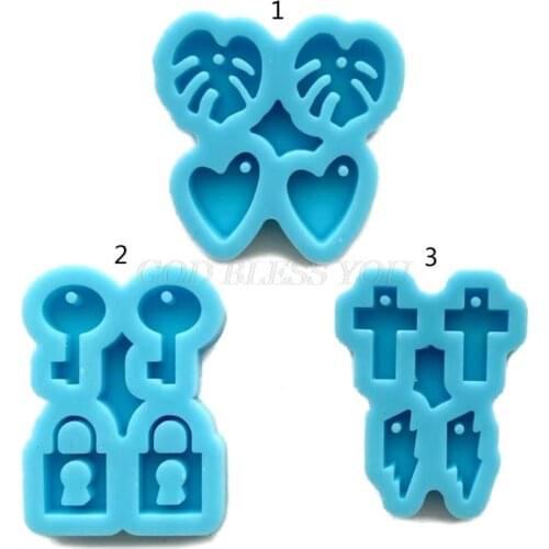 Earrings Epoxy Resin Mold Ear Drop Dangle Pendant Casting Silicone Mould DIY Crafts Jewelry Making Tools Drop Shipping
