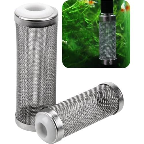 Special Shrimp Cylinder Filter Shrimp Net Stainless Steel Filter S/L Size Inflow Inlet Protect Aquarium Accessories