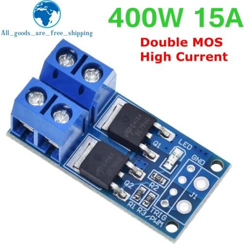 15A 400W MOS FET Trigger Switch Drive Module PWM Regulator Control Panel for arduino