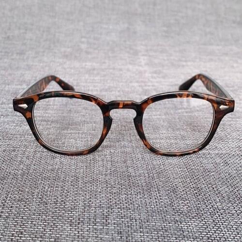 Vintage Johnny Depp Style Glasses Frame for Men Women Brand Designer Classic Clear Lens Eyeglasses Optical Spectacle Frame Party