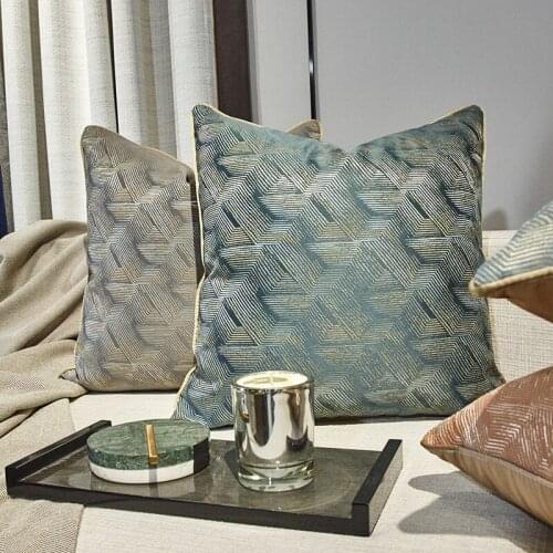 High-precision Jacquard Striped Pillowcase 45x45cm / 30x50cm / 50x50cm Modern Light Luxury Simple Style Home Leisure Decoration