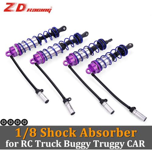 ZD Racing Metal Shock Absorber Oil Adjustable 120mm Front 143mm Rear Damper Suspension for 1/8 RC Car HSP HPI Traxxas Wltoys