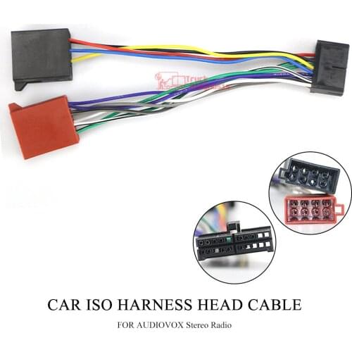 Car Stereo ISO Wiring Harness For Audiovox AEG Clatronic Foryou Mystery Prology Elenberg Radio Wire Adapter Plug Connector Cable