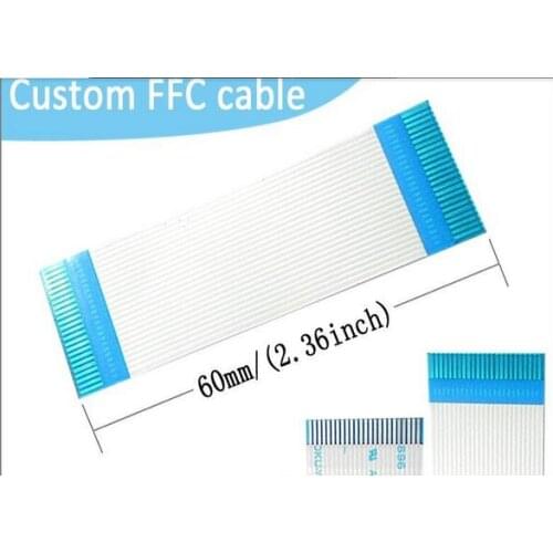10 PCS FFC Flat Cable Flex Ribbon wire 24 PIN 0.8mm Pitch 9 cm Same Side AWM 2896 80C VW-1