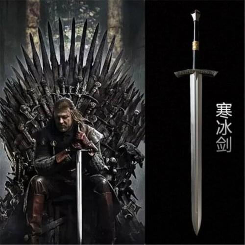 104cm Cosplay Drama Movie Game A Song of Ice and Fire Frost Sword Prop Cosplay Weapon Role Playing Frost Sword PU Toy Prop