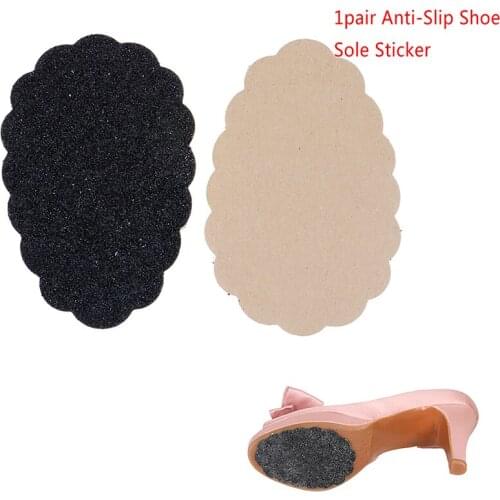 2 Pcs Shoe Protector Anti-Slip Shoe Sole Sticker High Heel Sandal Boot Self-Adhesive Mat Pads Front Pads