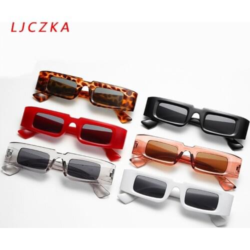 2021 Vintage Small Rectangle Sunglasses Women Luxury Designer Square Sun Glasses Retro Travel Eyewear Lunette De Soleil Femme