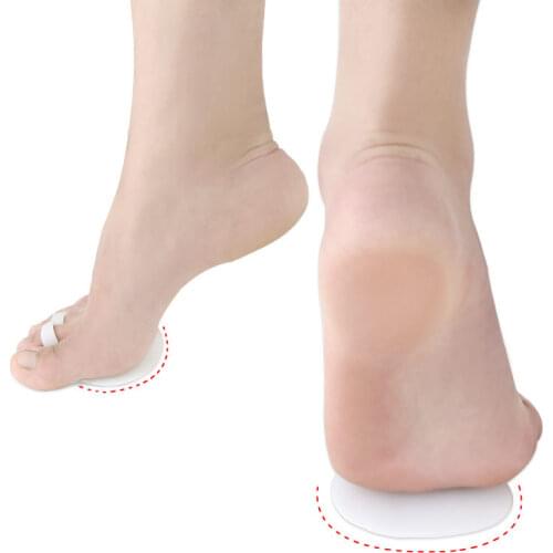 4pcs=2pairs Silicone Toe Separator Hallux Valgus Bunion Foot Pads Toe Cushion Half Yard Orthotics Forefoot Foot Care Pedicure