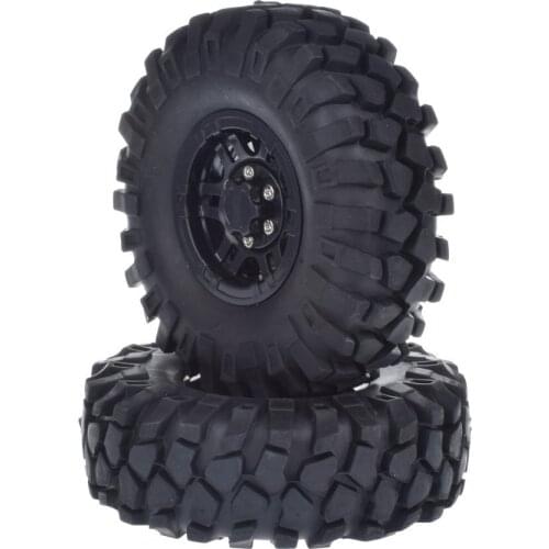 4pcs RC Crawler 1.9'' Beadlock Wheels with Tires for 1/10 Tamiya RC4WD Axial SCX10 CC01 D90