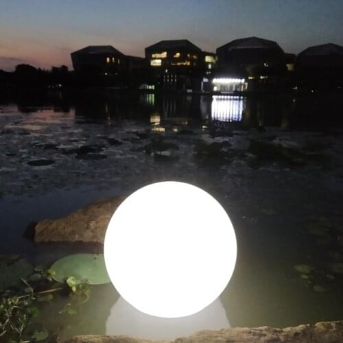 40cm Solar Swimming Pool Ball Light Outdoor Lawn Light Garden Decoration Light Solar Charging Remote Control Floating Light