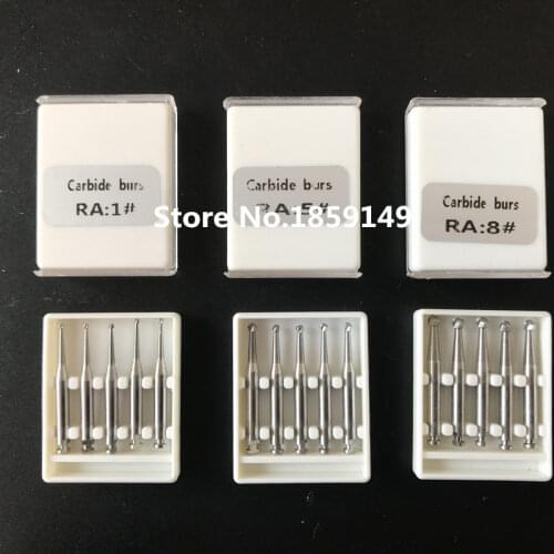 5Pcs/box Dental product RA round bur free shipment dental Lab low speed Tungsten Carbide Burs RA bur