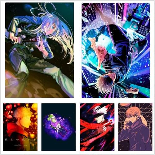 5D DIY Diamond Painting Jujutsu Kaisen Japan Anime Handmade Mosaic Art Diamond Embroidery Cross Stitch Kits Home Decoration
