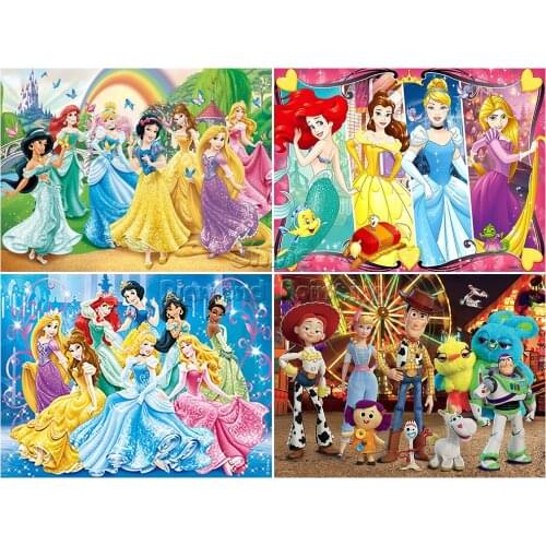 Disney Diamond Painting Cartoon Princess Dancing Landscape Embroidery Square Mural 5D DIY Home Decoration Rhinestone Mosaic Kit