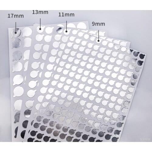 9mm 11mm 13mm 17mm Aluminum Sealing Sticker for Soft Bottle Mouth Matched with Our Jars will be Cheaper