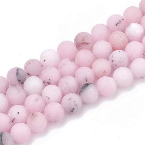 5 Strand 6mm Frosted Natural Cherry Blossom Jasper Round Beads Strands For for jewelry making DIY Accessories,about 63pcs/strand