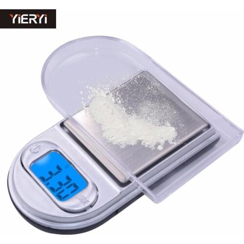 Yieryi Hot 0.01g 200g digital jewelry scales LCD Mini Pocket Electronic Scale balance Lighter style balance with backlight
