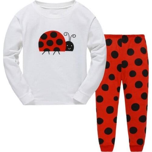 Boys Girls Pajamas Autumn Winter Long sleeve Childrens Clothing Sleepwear Cotton Pyjamas Sets For Kids Homewear 2-7Yrs