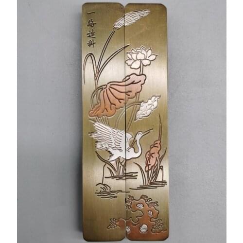 China brass seiko Paper weight crafts statue A pair