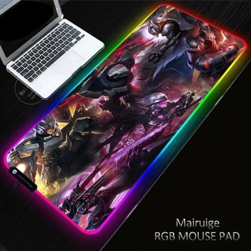 40X90CM Hot sale Anime LED Light Gaming Laptop XXL Mouse Pad RGB Large Keyboard Non-Slip Genshin Impact Desk Mat Mousematforpc