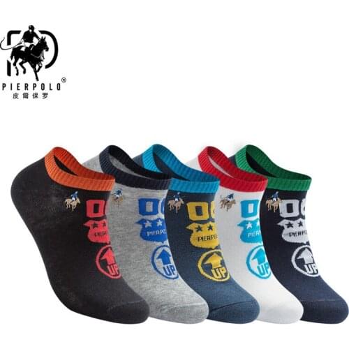2020 HOT SALE Breathable Mens Cotton Socks Brand Black Business Ankle Socks For Male Mix Colors 5Pairs/lot