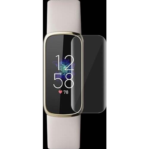5pcs Soft TPU Clear Protective Film For Fitbit Luxe Band Smart Wristband Display Screen Protector Cover Smartband Protection